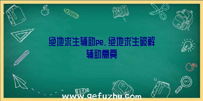 绝地求生辅助pe、绝地求生破解辅助高亮