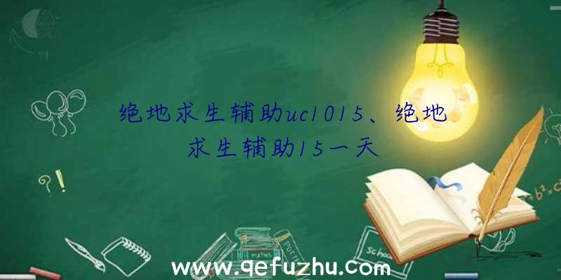 绝地求生辅助uc1015、绝地求生辅助15一天