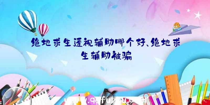 绝地求生透视辅助哪个好、绝地求生辅助被骗