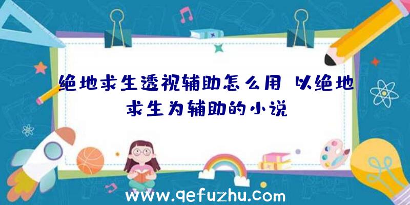 绝地求生透视辅助怎么用、以绝地求生为辅助的小说