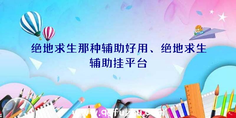 绝地求生那种辅助好用、绝地求生辅助挂平台