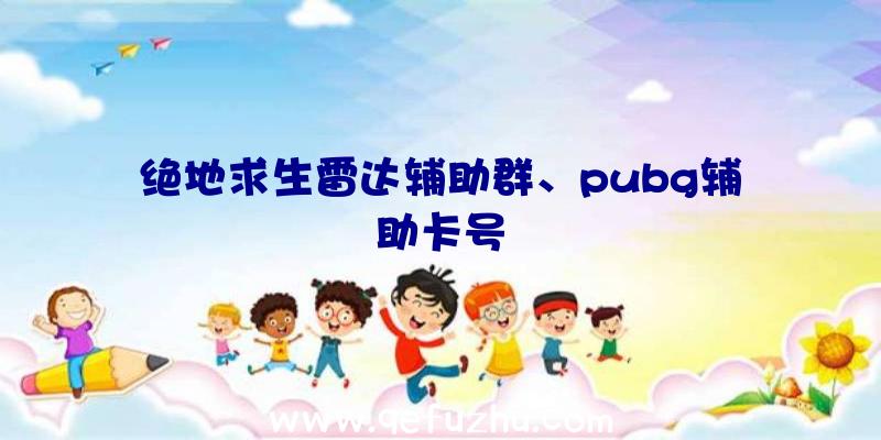 绝地求生雷达辅助群、pubg辅助卡号