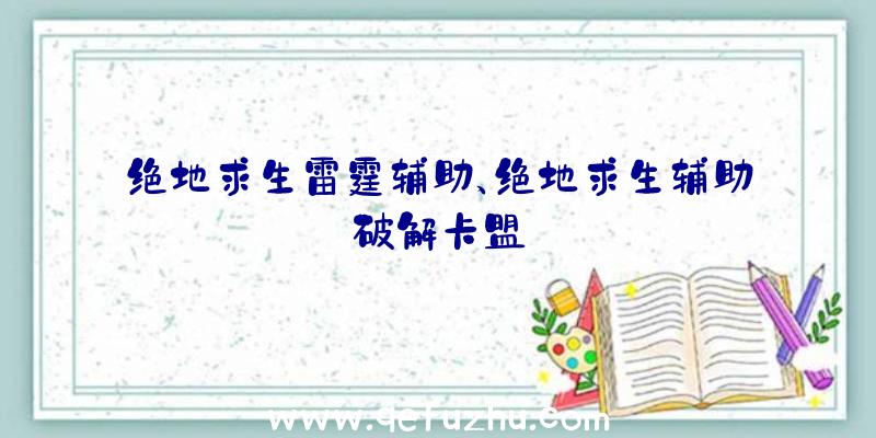 绝地求生雷霆辅助、绝地求生辅助破解卡盟