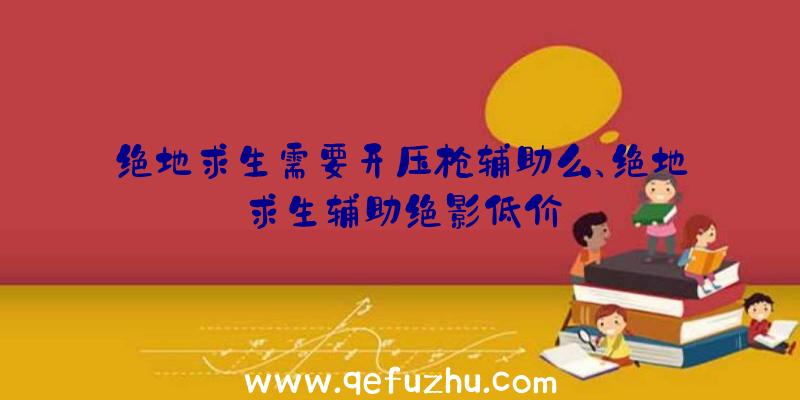 绝地求生需要开压枪辅助么、绝地求生辅助绝影低价