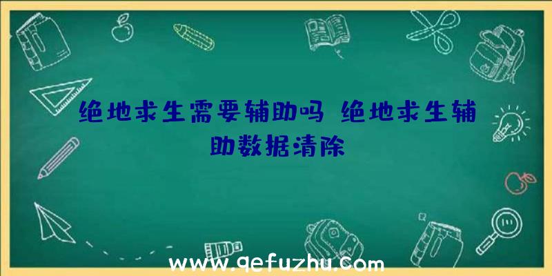 绝地求生需要辅助吗、绝地求生辅助数据清除