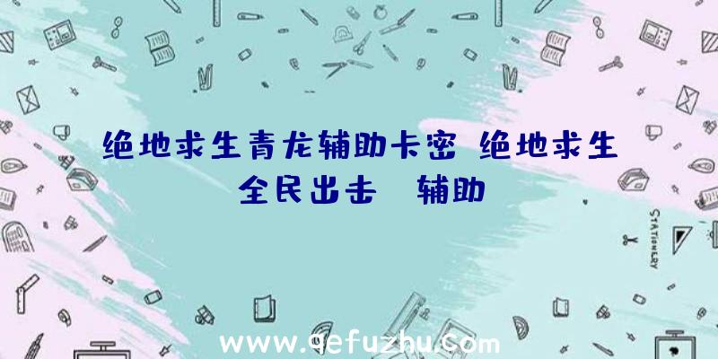 绝地求生青龙辅助卡密、绝地求生全民出击pc辅助