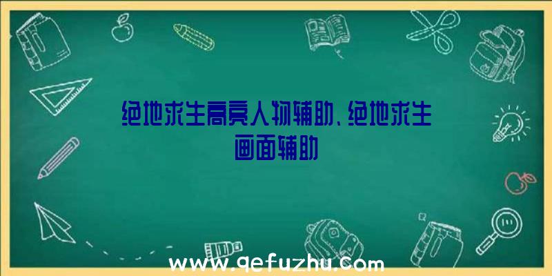 绝地求生高亮人物辅助、绝地求生画面辅助