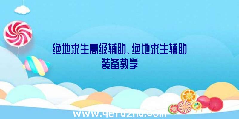 绝地求生高级辅助、绝地求生辅助装备教学