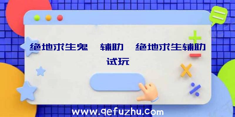 绝地求生鬼獒辅助、绝地求生辅助试玩