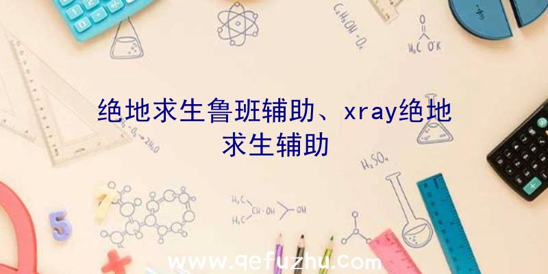 绝地求生鲁班辅助、xray绝地求生辅助