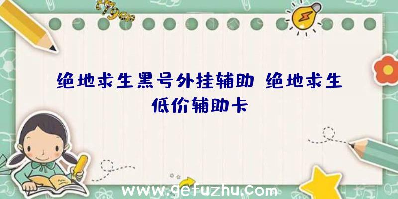 绝地求生黑号外挂辅助、绝地求生低价辅助卡