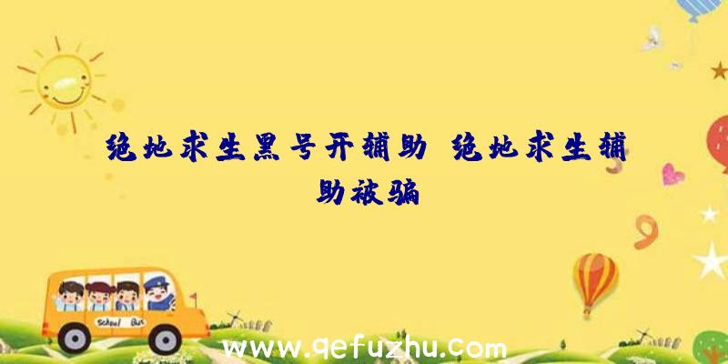 绝地求生黑号开辅助、绝地求生辅助被骗