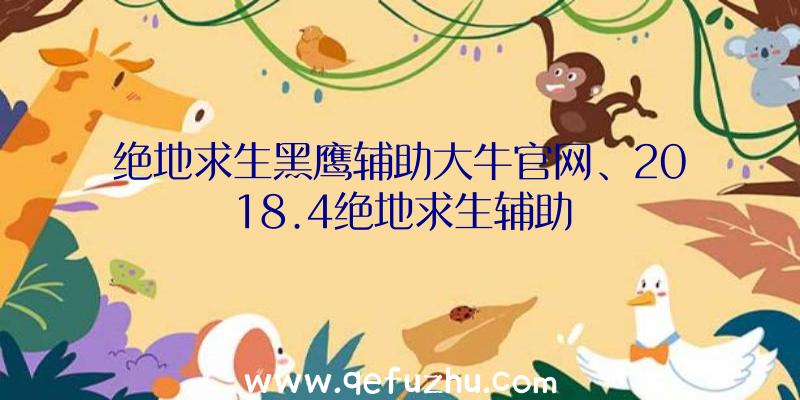 绝地求生黑鹰辅助大牛官网、2018.4绝地求生辅助