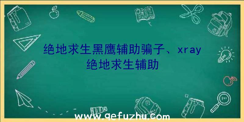 绝地求生黑鹰辅助骗子、xray绝地求生辅助