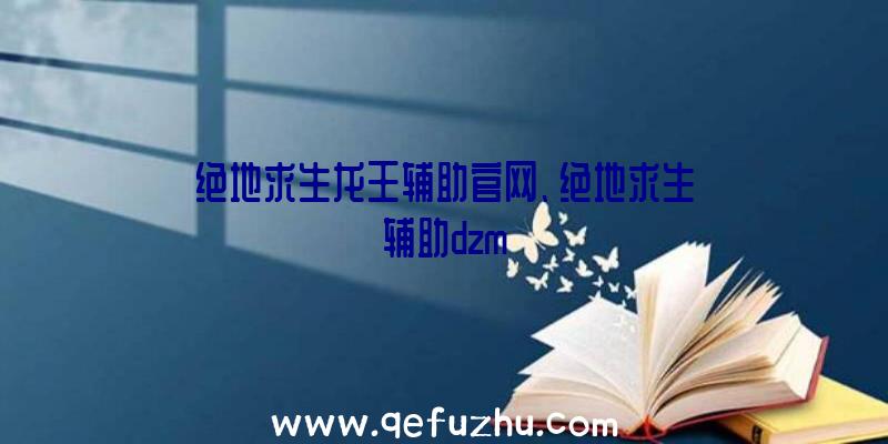 绝地求生龙王辅助官网、绝地求生辅助dzm