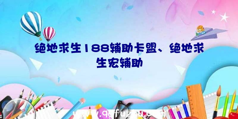 绝地求生188辅助卡盟、绝地求生宏辅助