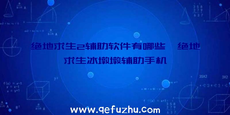 绝地求生2辅助软件有哪些、绝地求生冰墩墩辅助手机