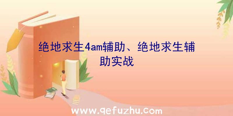 绝地求生4am辅助、绝地求生辅助实战