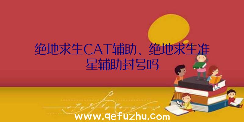 绝地求生CAT辅助、绝地求生准星辅助封号吗