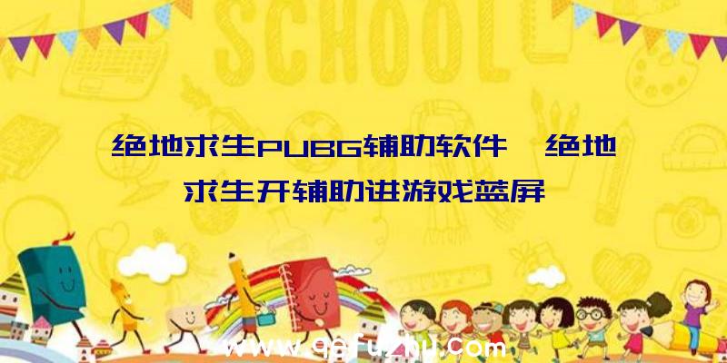 绝地求生PUBG辅助软件、绝地求生开辅助进游戏蓝屏