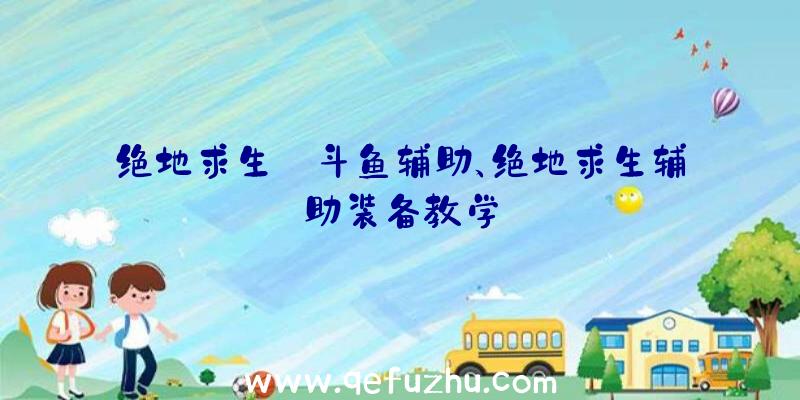 绝地求生_斗鱼辅助、绝地求生辅助装备教学