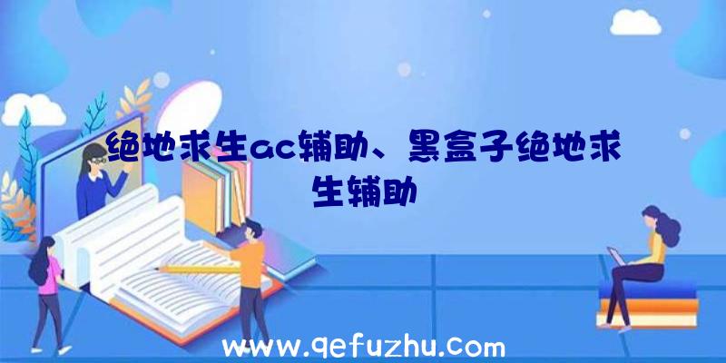 绝地求生ac辅助、黑盒子绝地求生辅助