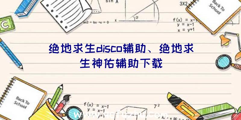 绝地求生disco辅助、绝地求生神佑辅助下载