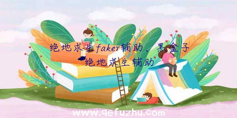 绝地求生faker辅助、黑盒子绝地求生辅助