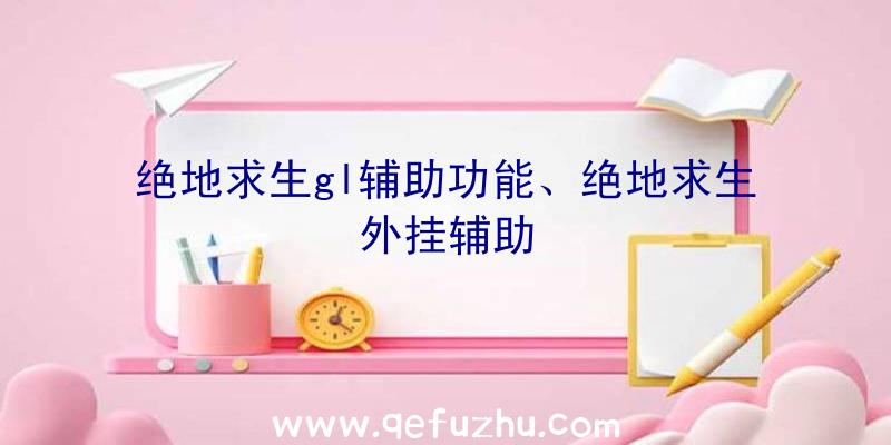 绝地求生gl辅助功能、绝地求生外挂辅助