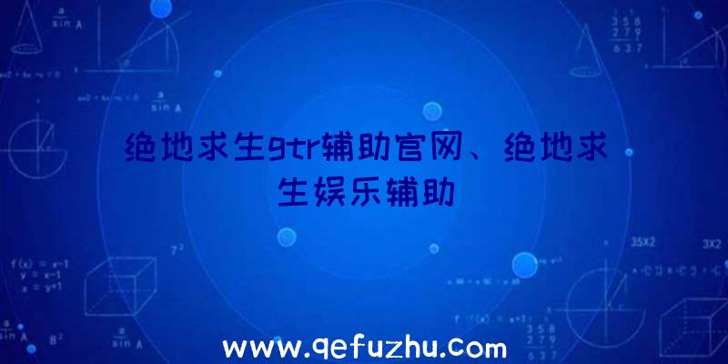 绝地求生gtr辅助官网、绝地求生娱乐辅助