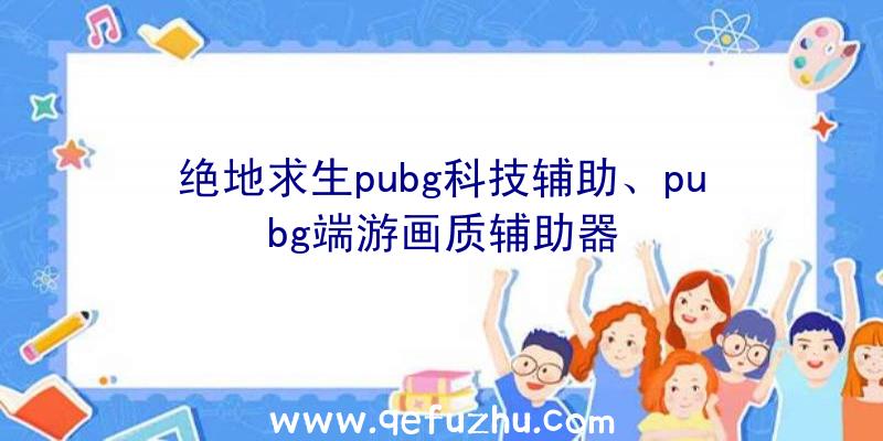 绝地求生pubg科技辅助、pubg端游画质辅助器