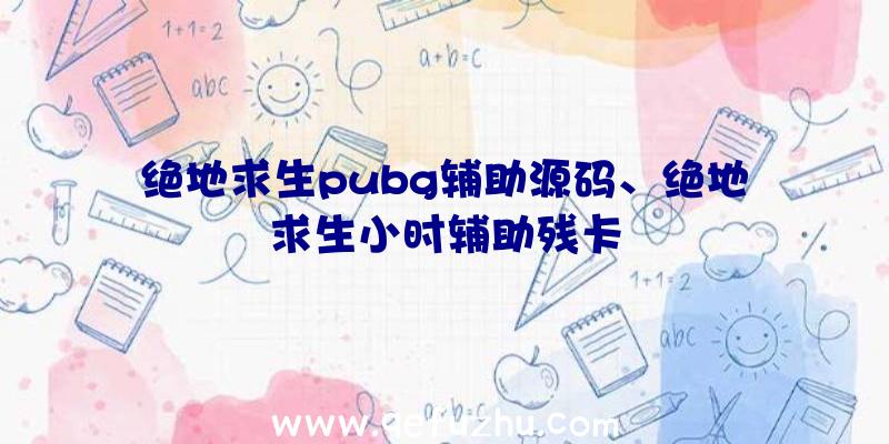 绝地求生pubg辅助源码、绝地求生小时辅助残卡