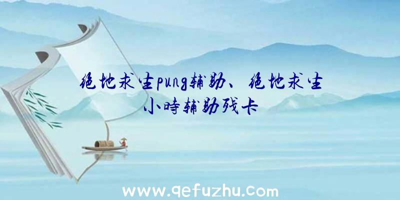 绝地求生pung辅助、绝地求生小时辅助残卡