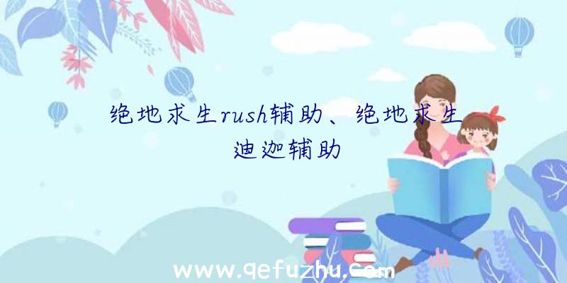 绝地求生rush辅助、绝地求生迪迦辅助