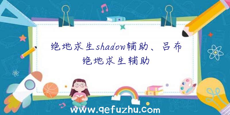 绝地求生shadow辅助、吕布绝地求生辅助