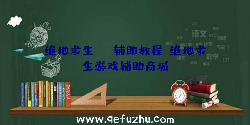 绝地求生skt辅助教程、绝地求生游戏辅助商城