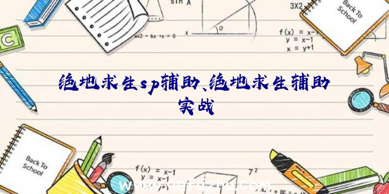 绝地求生sp辅助、绝地求生辅助实战