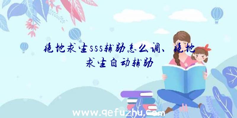 绝地求生sss辅助怎么调、绝地求生自动辅助