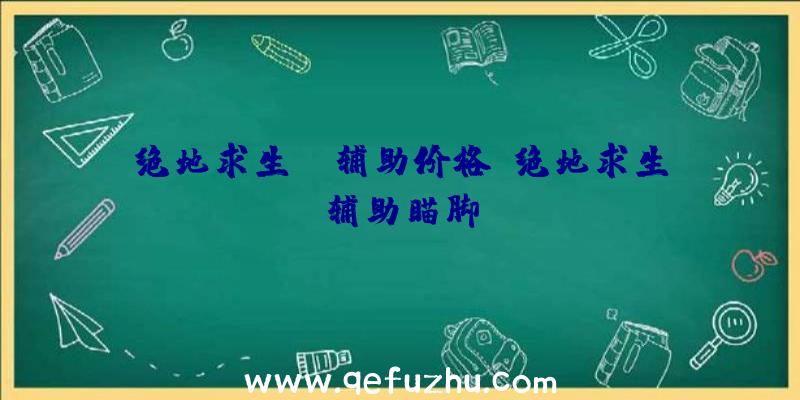 绝地求生un辅助价格、绝地求生辅助瞄脚