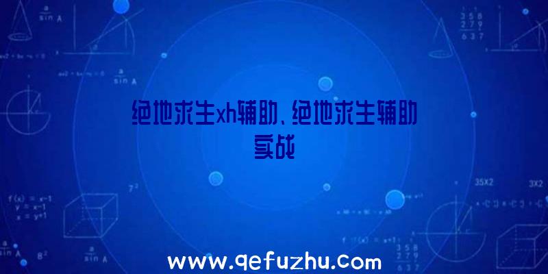 绝地求生xh辅助、绝地求生辅助实战