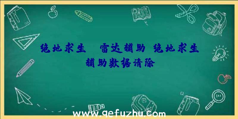 绝地求生xr雷达辅助、绝地求生辅助数据清除