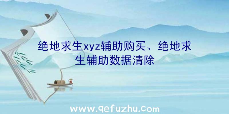 绝地求生xyz辅助购买、绝地求生辅助数据清除