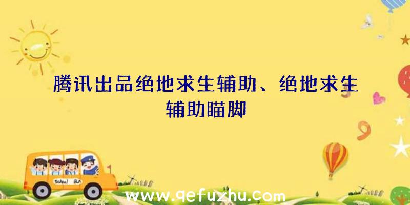 腾讯出品绝地求生辅助、绝地求生辅助瞄脚