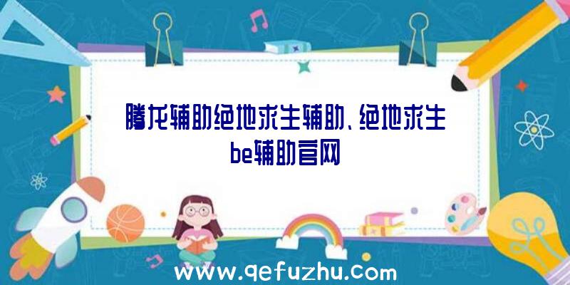 腾龙辅助绝地求生辅助、绝地求生be辅助官网