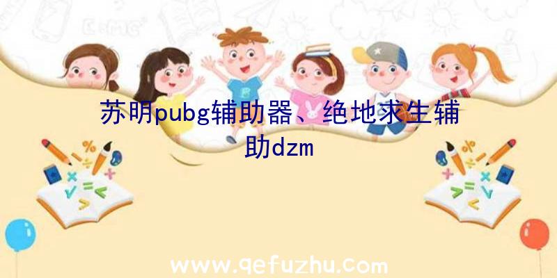 苏明pubg辅助器、绝地求生辅助dzm