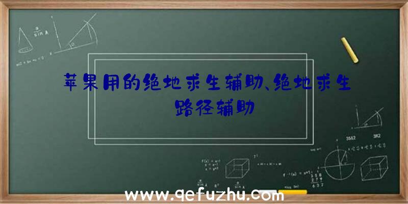 苹果用的绝地求生辅助、绝地求生