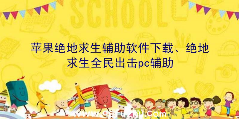 苹果绝地求生辅助软件下载、绝地求生全民出击pc辅助