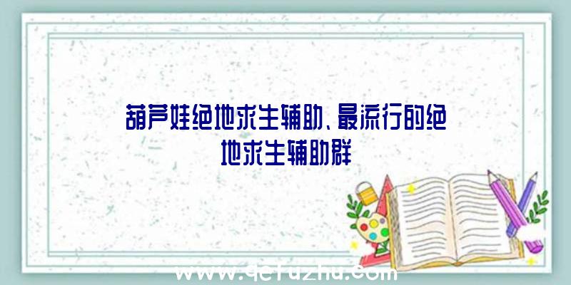 葫芦娃绝地求生辅助、最流行的绝地求生辅助群