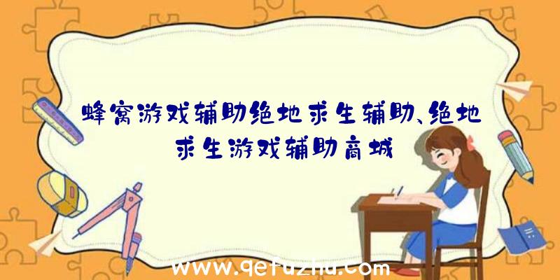 蜂窝游戏辅助绝地求生辅助、绝地求生游戏辅助商城