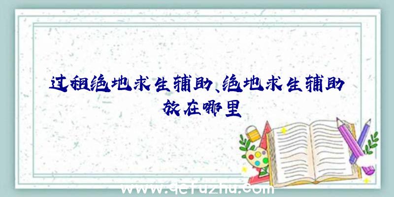 过租绝地求生辅助、绝地求生辅助